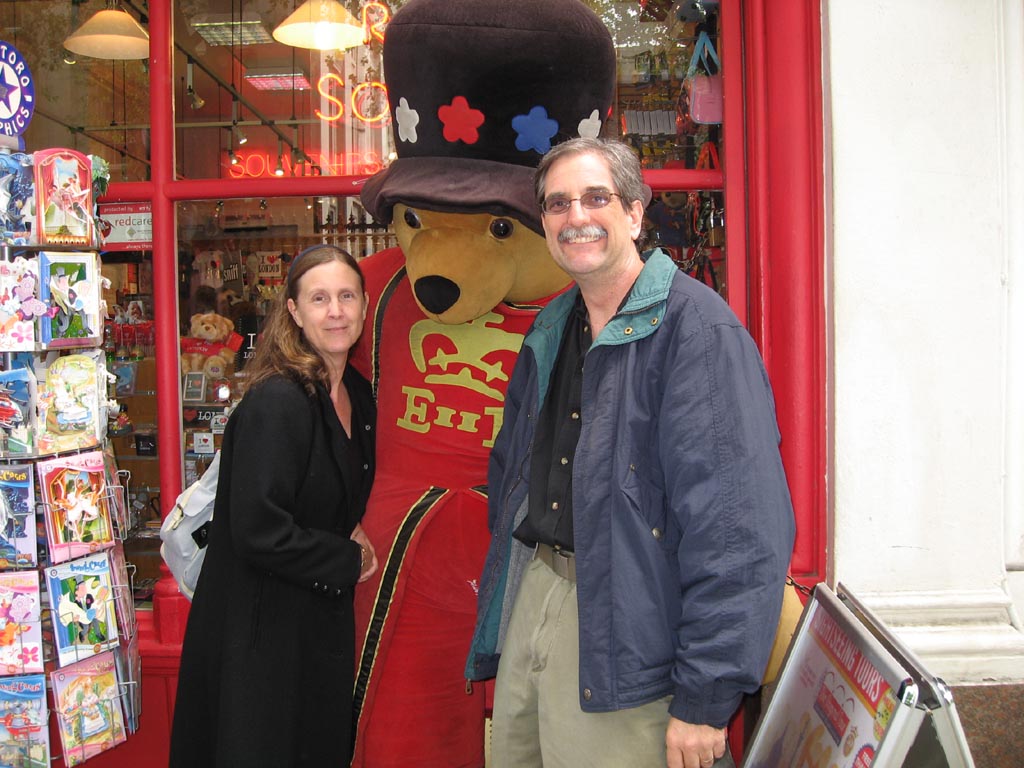 Len and Kel With Paddington Bear